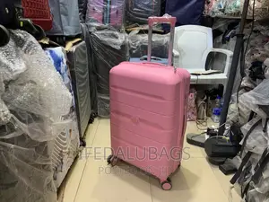 Medium Size Pink Quality Unbreakable Rubber Luggage