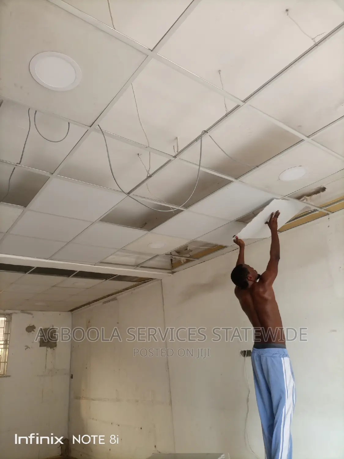 Pop Suspended Ceiling Installation