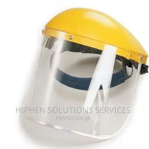 PVC Face Shield With Safety Helmet