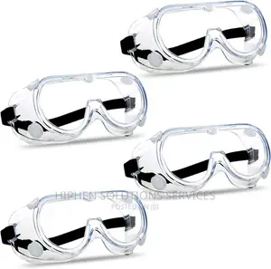 Unisex Plastic Eye Protection Safety Goggles