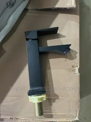 Single Black Basin Tap