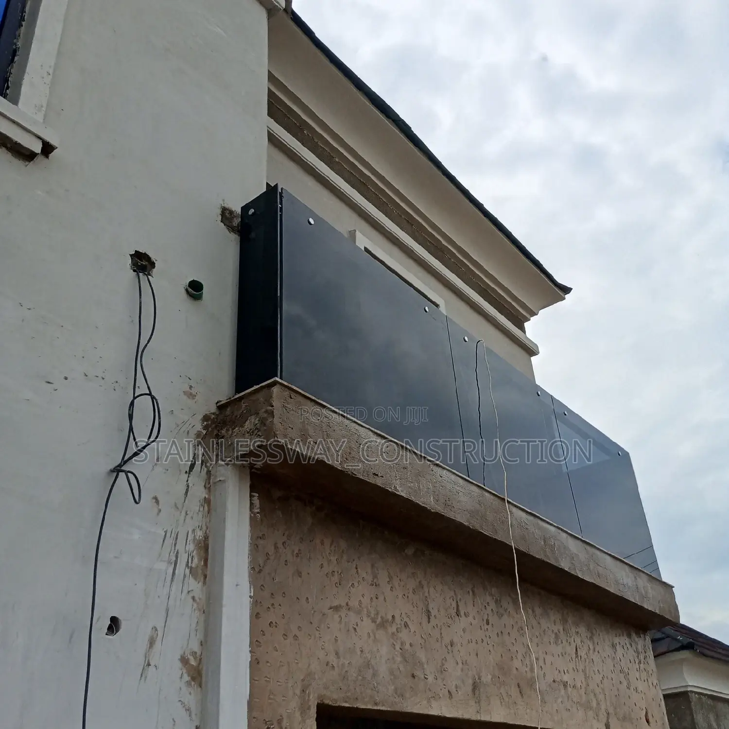 10mm Dark Grey Glass Balcony Craft
