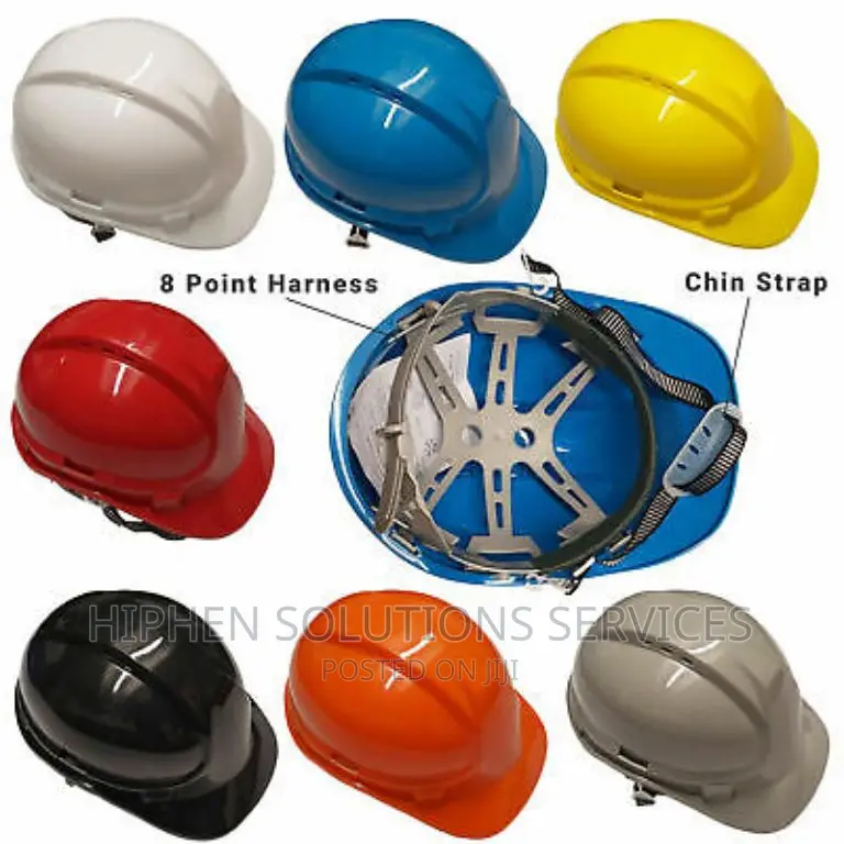 Yellow Safety Helmet Construction And Industry