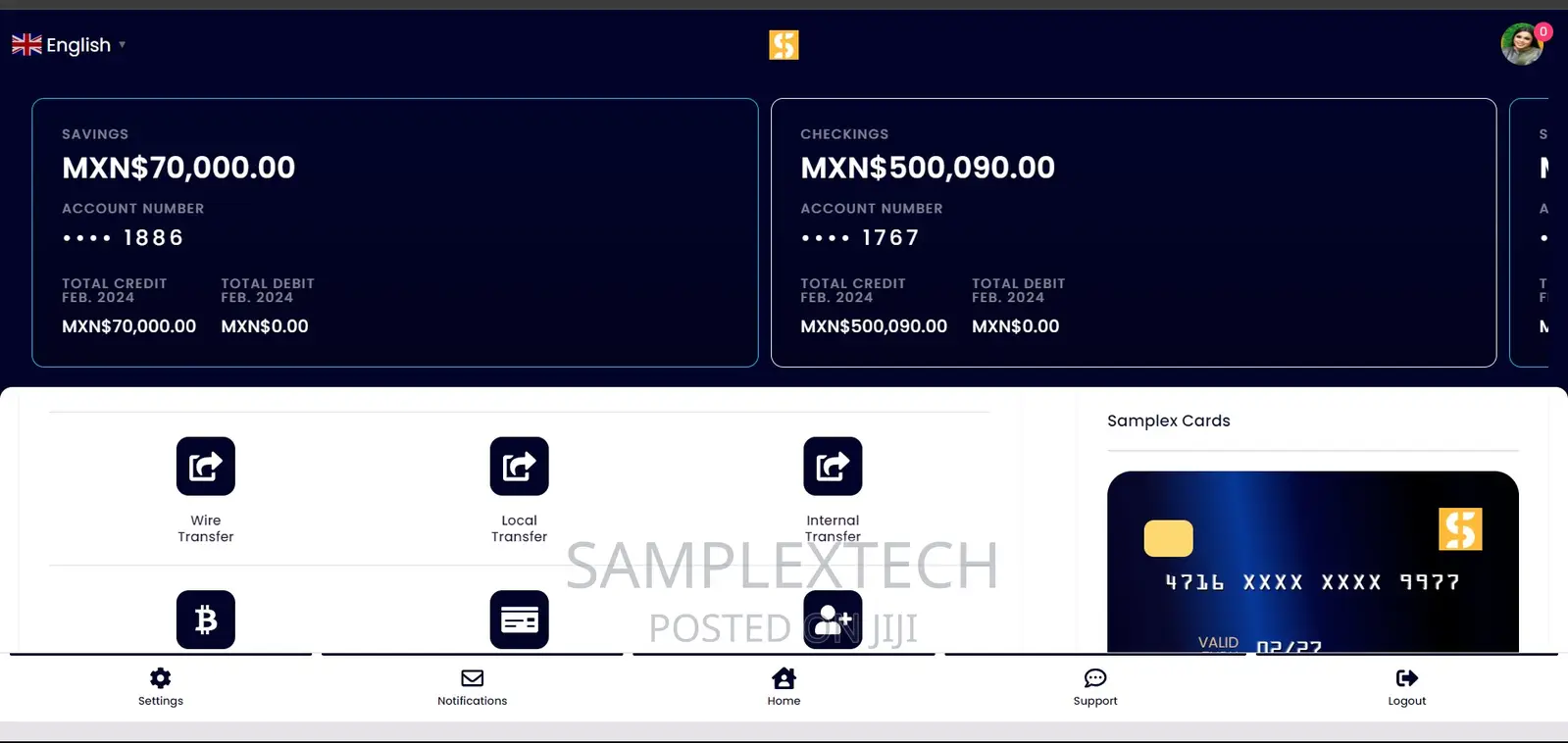 Online Banking Web Designer