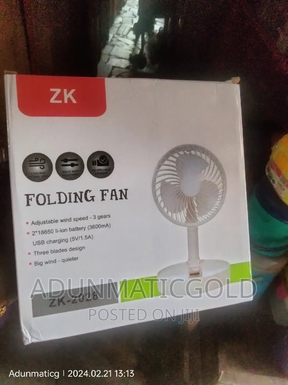 Rechargable Foldable Fan