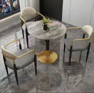 Luxury Kitchen Dining Chair Modern Metal Lounge
