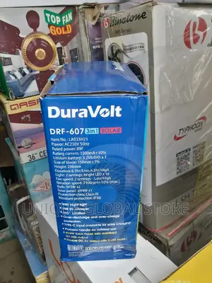 Duravolt Rechargeable Table Fan 3 in 1