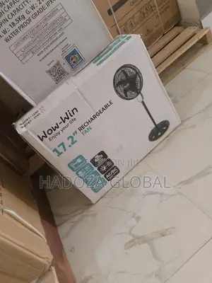 17.2" Wow-Win Rechargeable Standing Fan + Remote Control