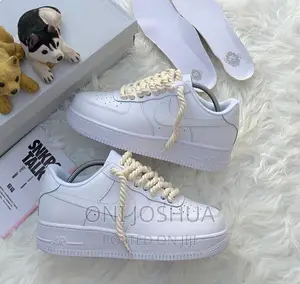 White Chunky Lace Sneakers