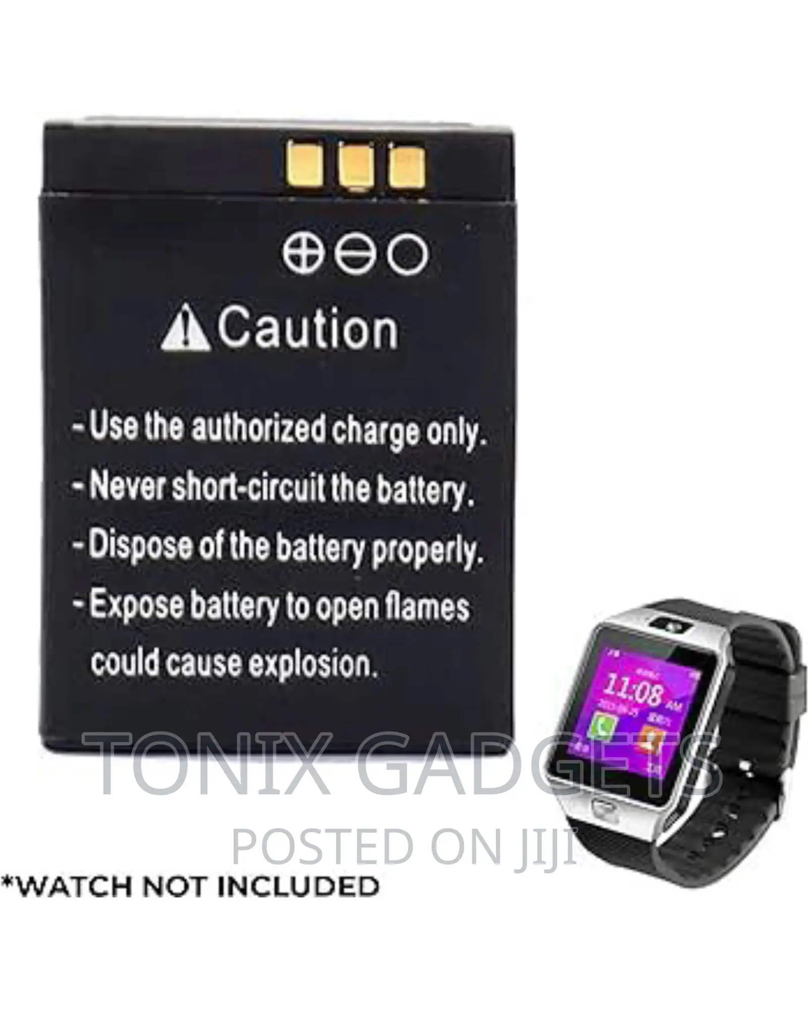 Mobile Smartwatch Replacement Battery - 380mah