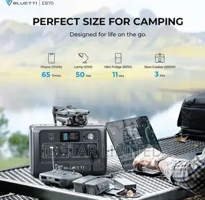 1000W BLUETTI EB70 - Run Laptops, Lights,Appliances Anywhere