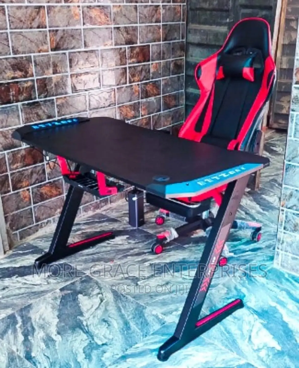Gaming Table and Chair.
