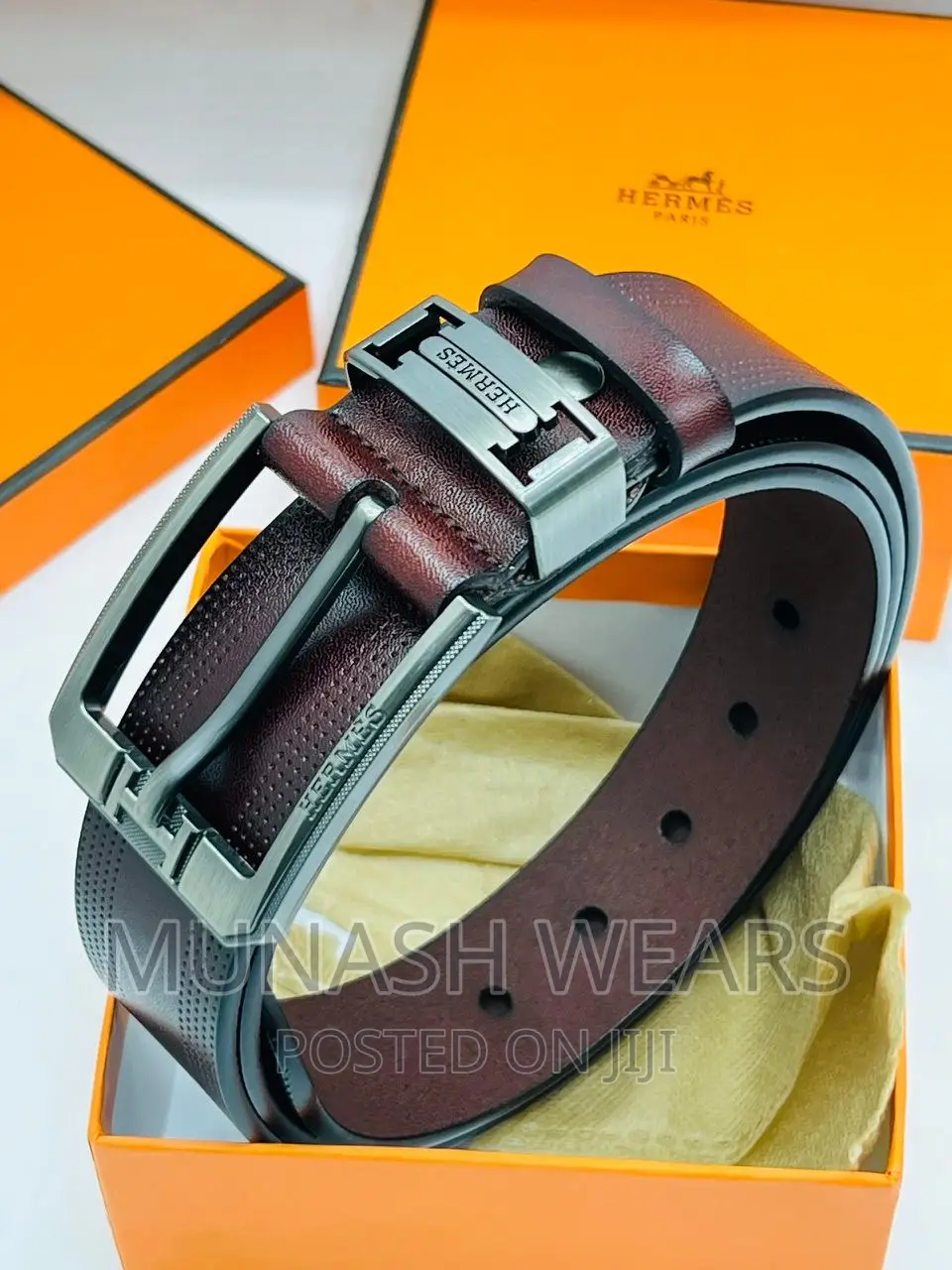 Original Hermes Leather Belt