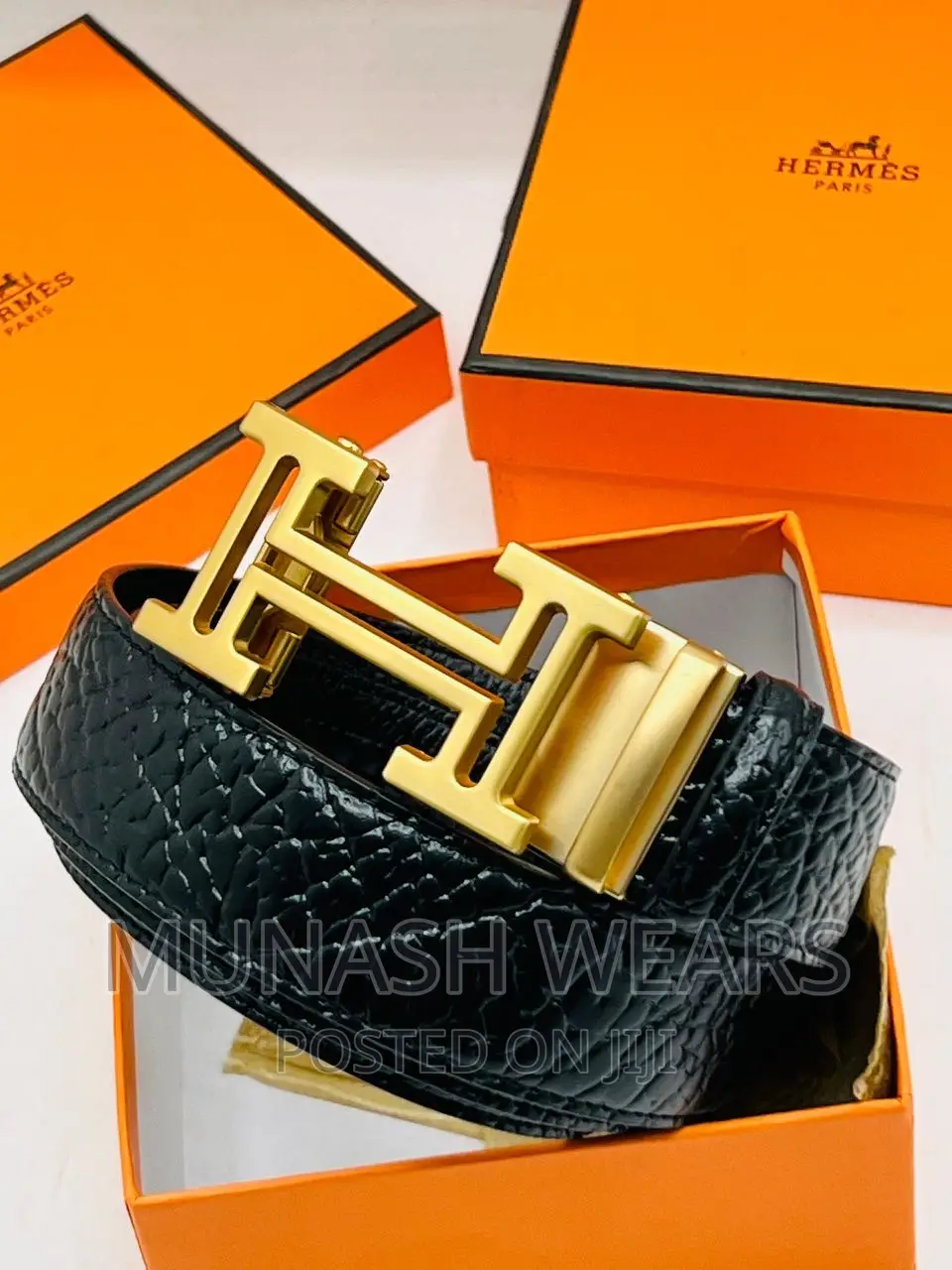 Original Hermes Leather Belt
