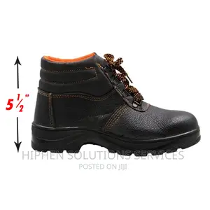Tiger Men's High Ankle Leopard Steel Toe Safety Shoes