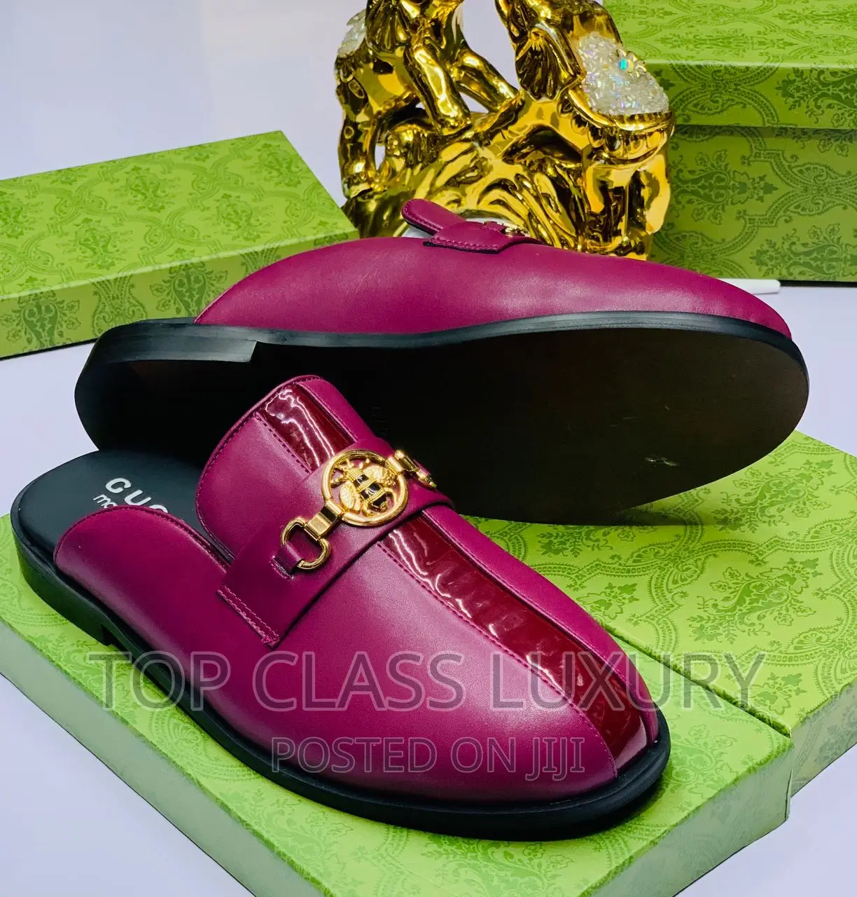 Original Gucci Men Luxury Half Shoe