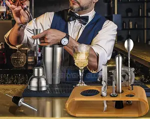 10pcs Stainless Cocktail Shaker Set