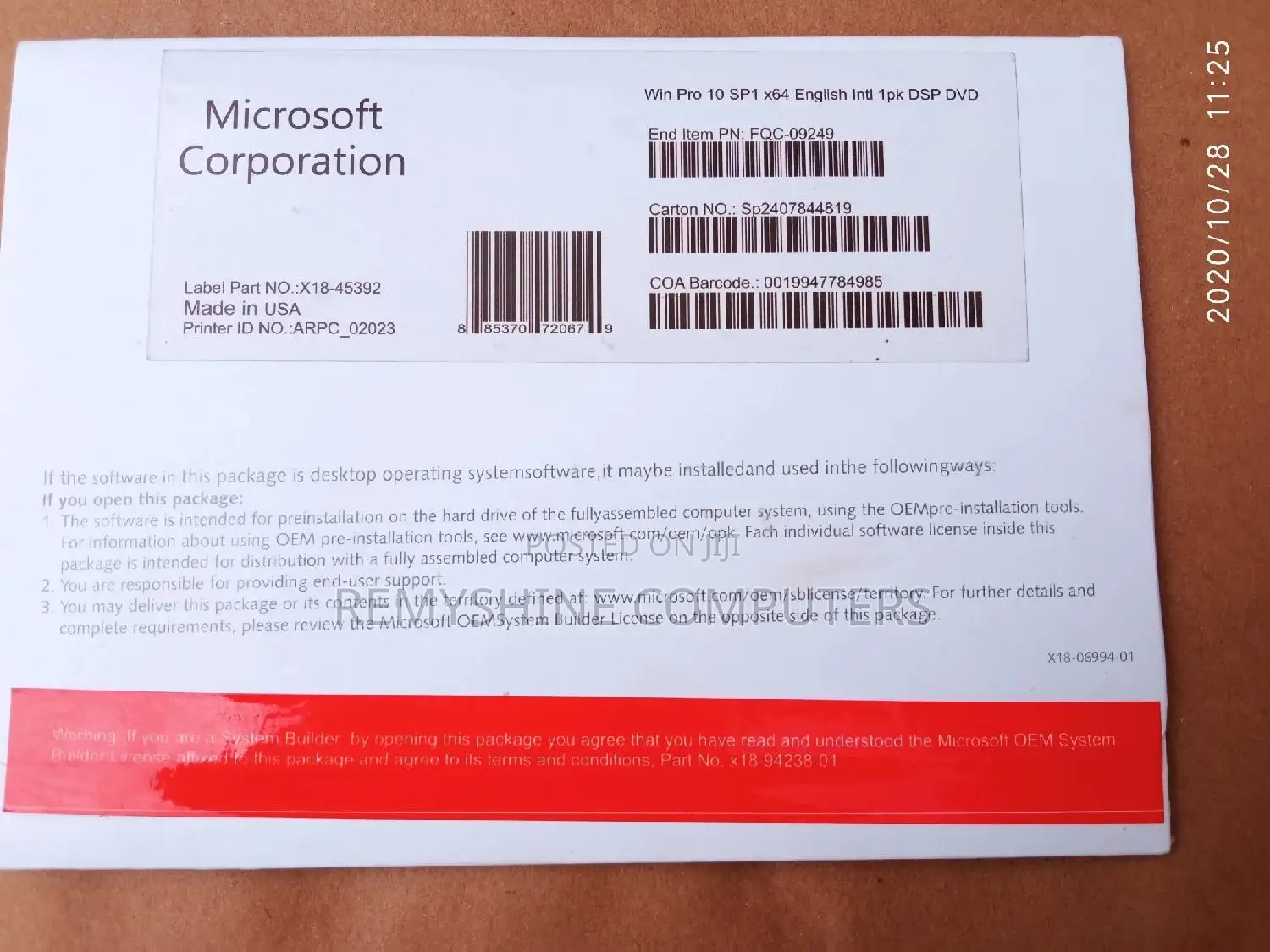 Microsoft Win Por 10