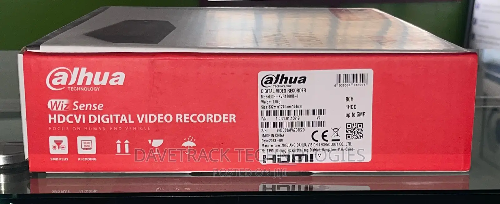 Dahua DVR 8channels Upto 5mp