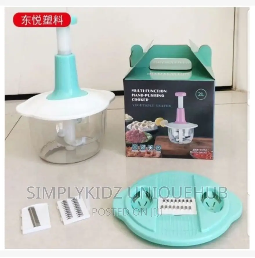 Hand Pat Food Processor With Full Accessories