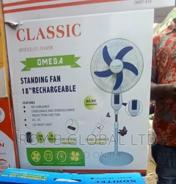 18" Rechargeable Fan
