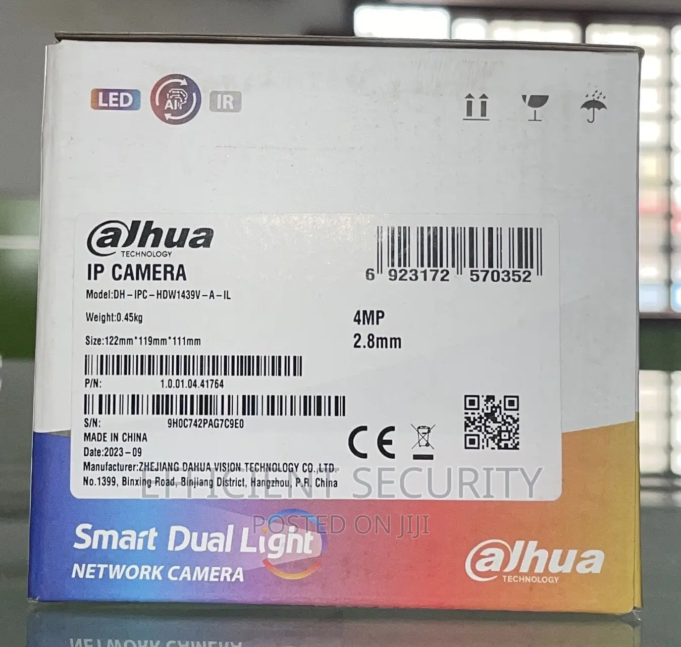 Dahua Smart Dual Light 4mp Network Camera With Audio, Indoor