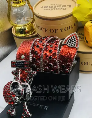 Bb Stone Leather Belt