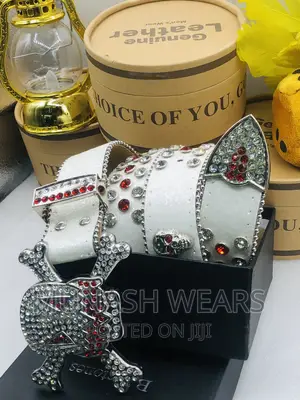 Bb Stone Leather Belt