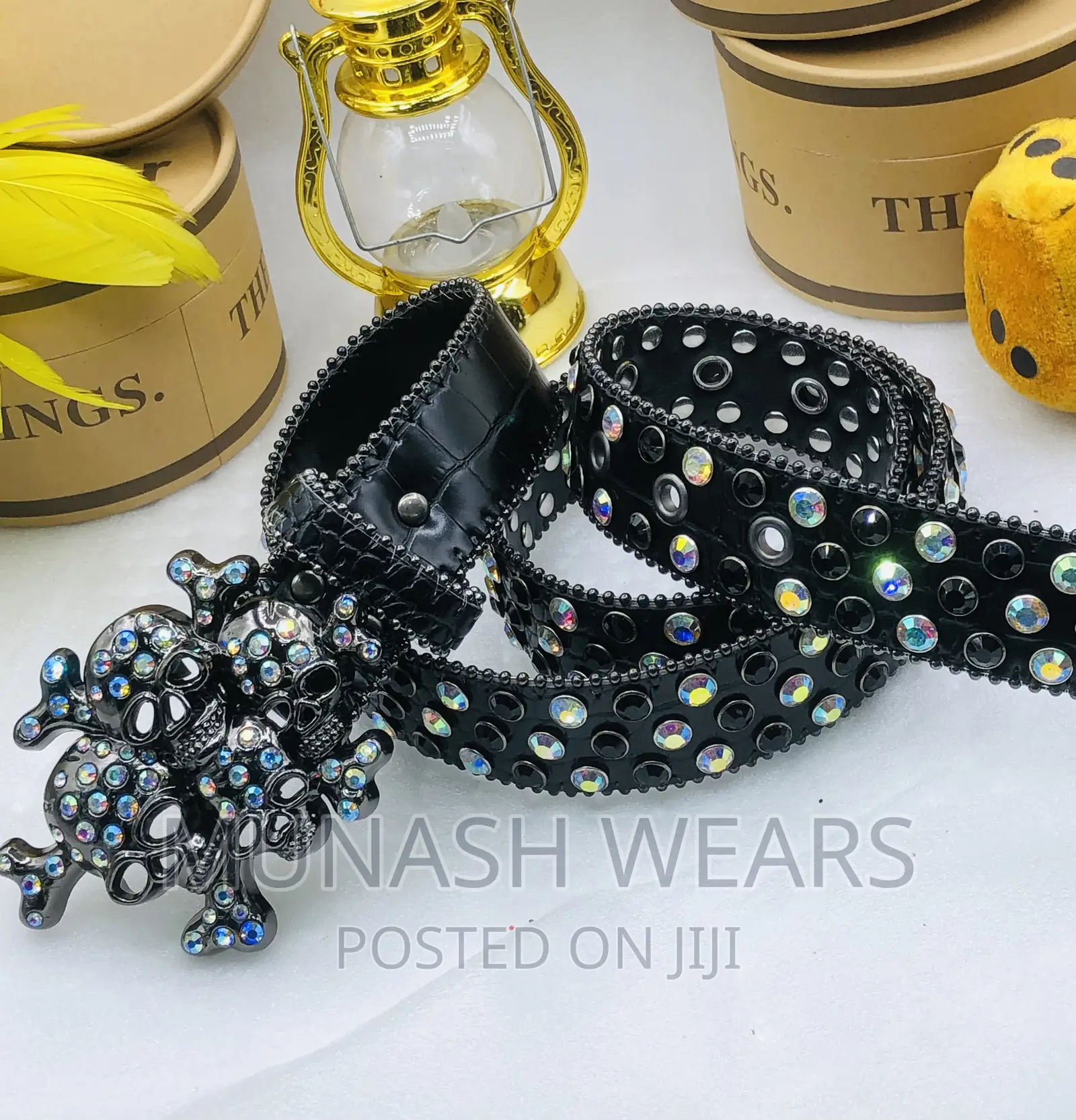 Bb Stone Leather Belt