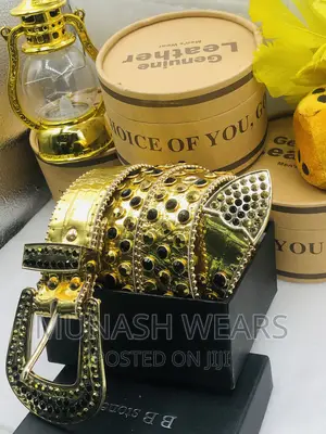 Bb Stone Leather Belt