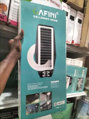 Cafini 400W LED Solar Street Light Outdoor Security Lighting