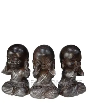 Photo - See Hear Speak No Evil Monks Statue Set of Three.