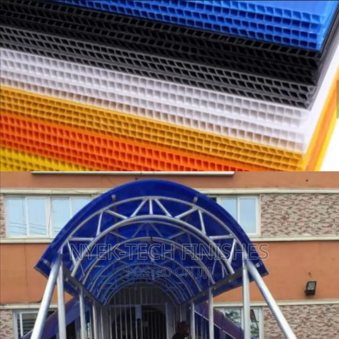 Polycarbonate Danpalon Skylightplastic Rain Sun Shade Canopy