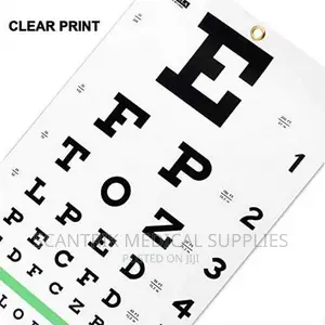 Latin Snellen Visual Acuity Chart