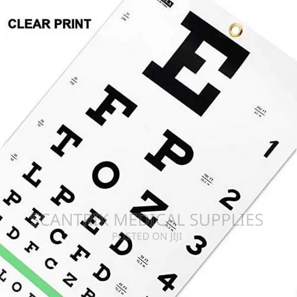 Latin Snellen Visual Acuity Chart