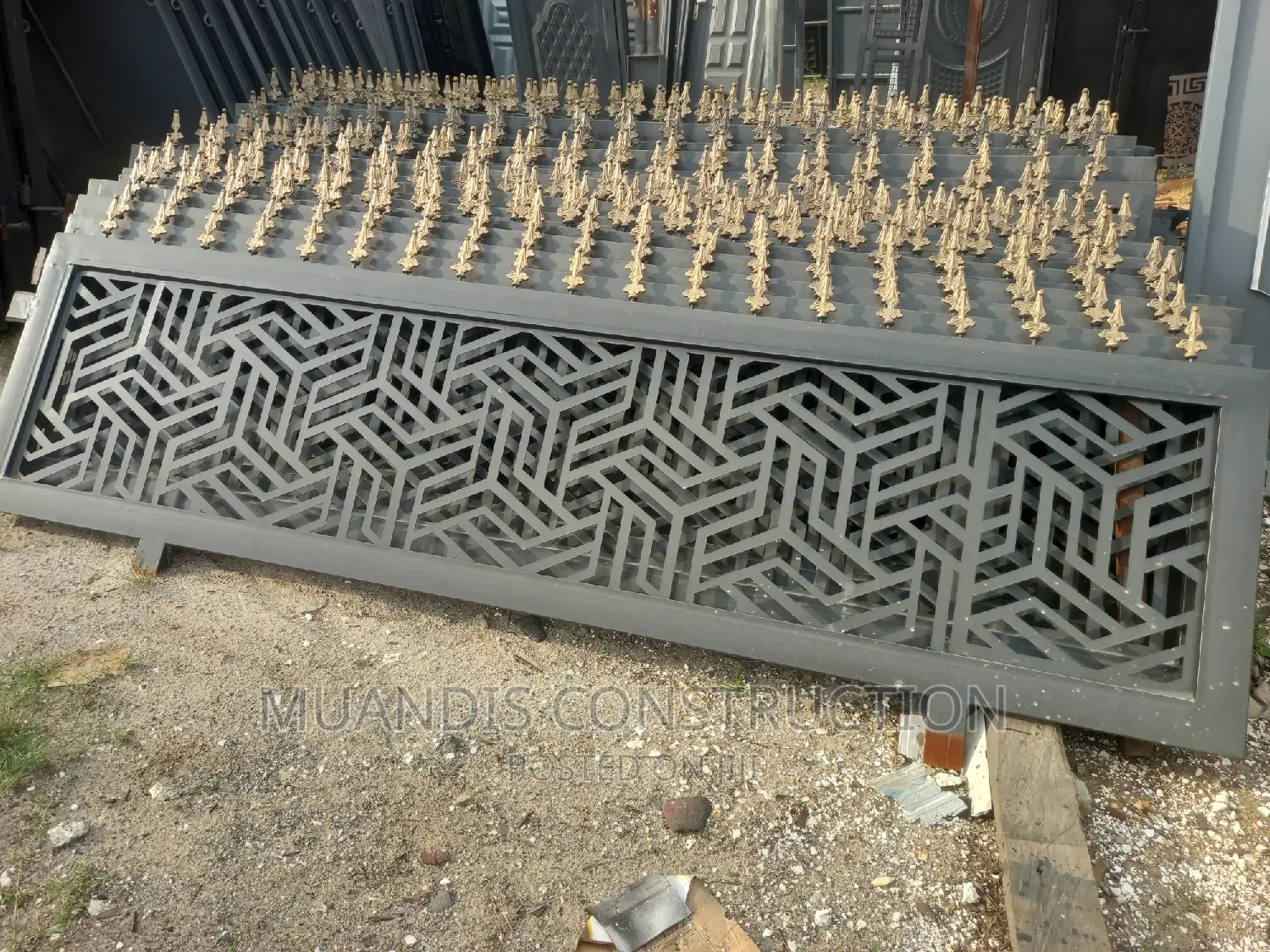 Fence Rails Laser Pattern