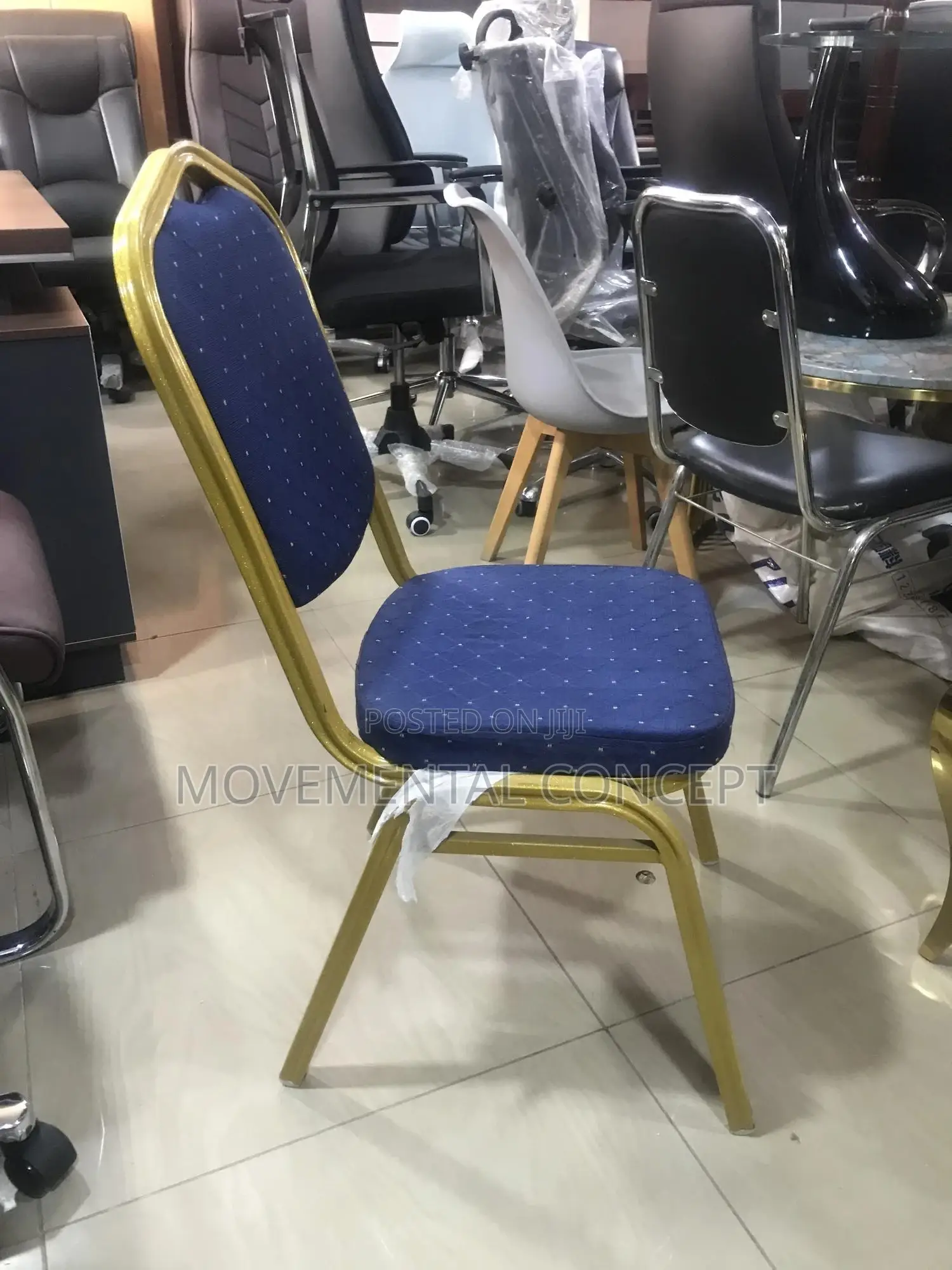 Blue Banquet Chair