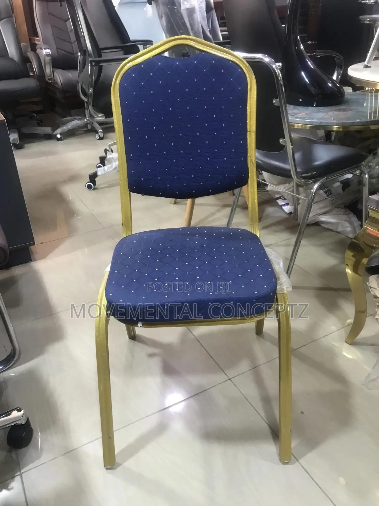Blue Banquet Chair