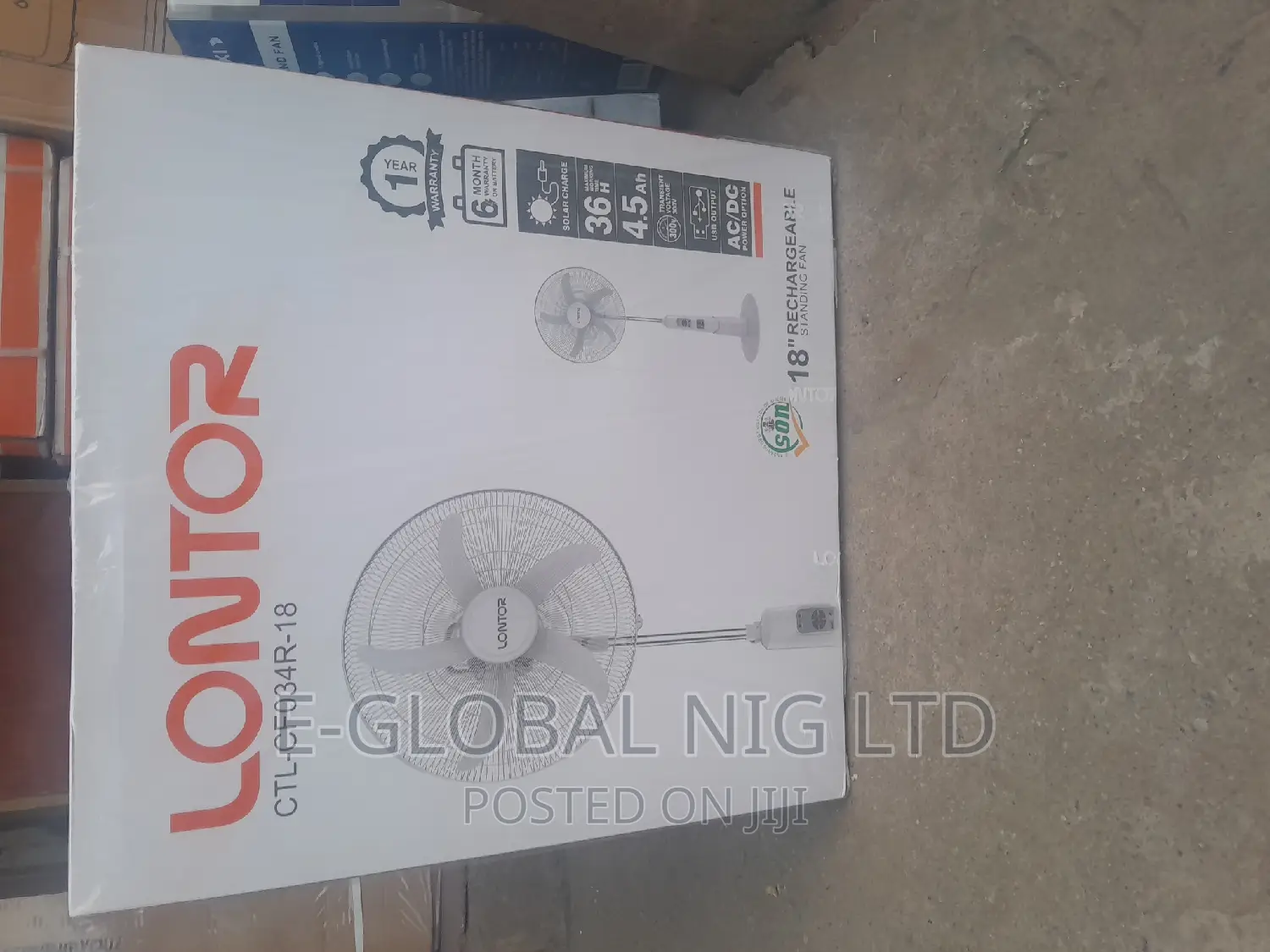 Lontor Rechargeable Fan