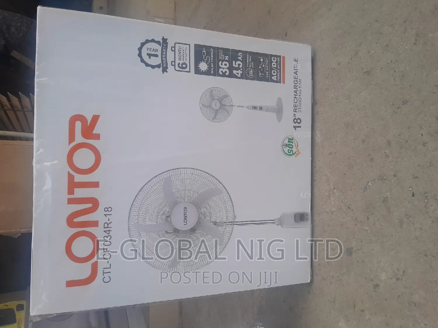 Lontor Rechargeable Fan