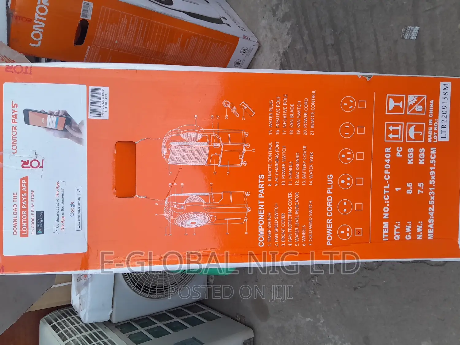 Lontor Air Cooling Fan