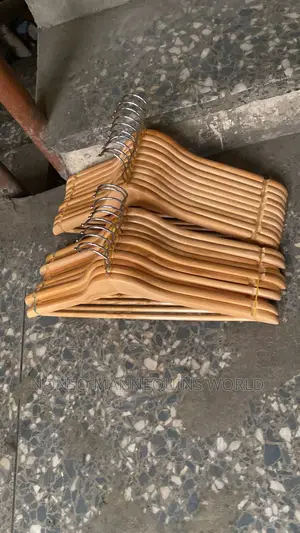 Neat Pairs of Wooden Hangers