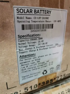 2.5kwh 24v Cworth Lithium Battery