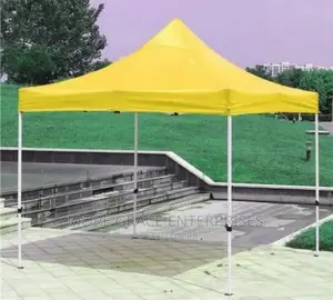 Imported Foldable Canopy 10 Feet by 10 Feet White Pole