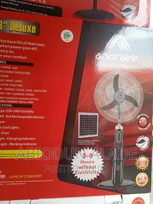18 Inches Andrakk Rechargeable Fan