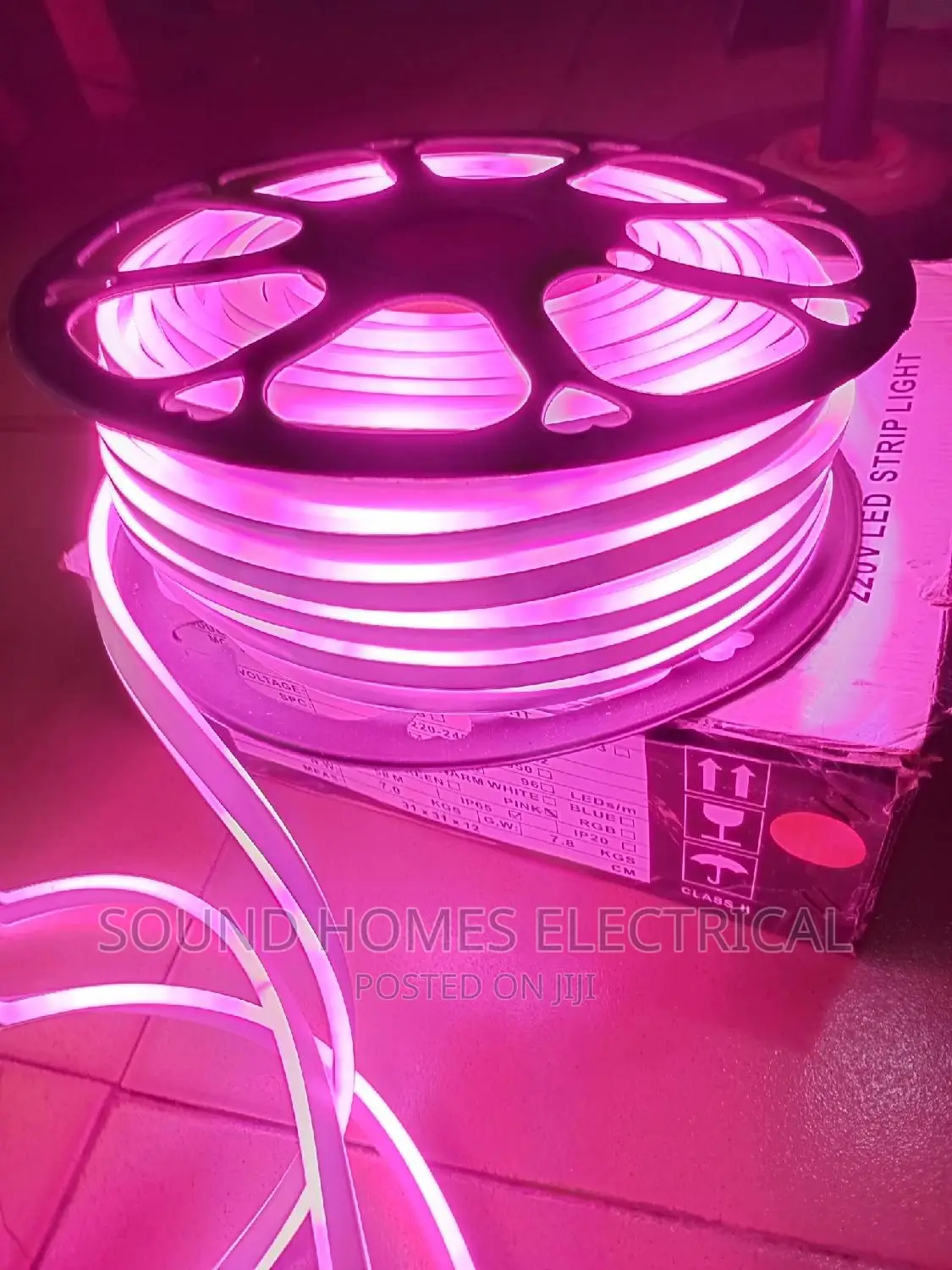 Pink Neon Stripe Light