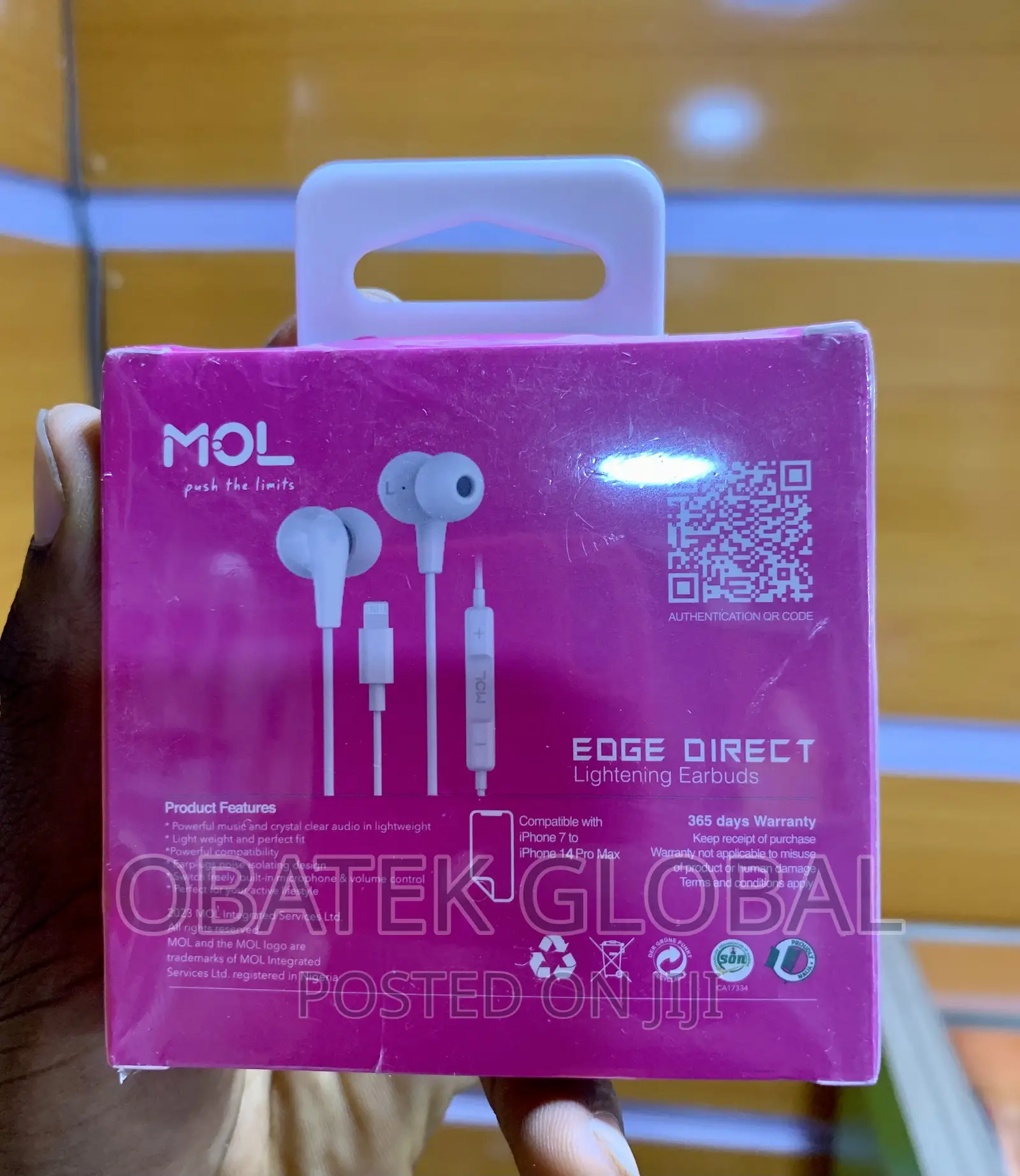 MOL Edge Direct iPhone Earphones
