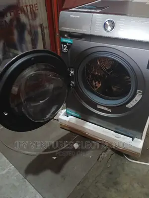 12kg Hisense Wash and Dry Smart Inverter Washing Machine.