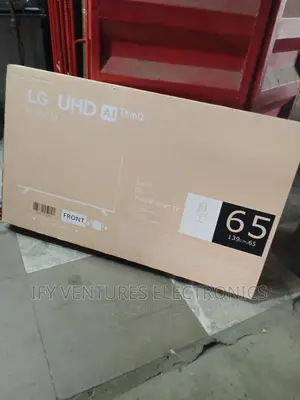65"LG Smart TV With Bluetooth and Voice Recognition.