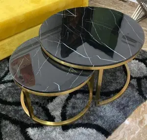 2 in One Gold Center Table